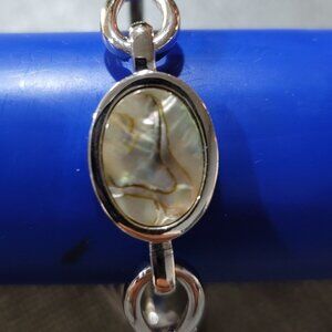 Vintage Avon Abalone Shell Mother of Pearl Bangle Bracelet